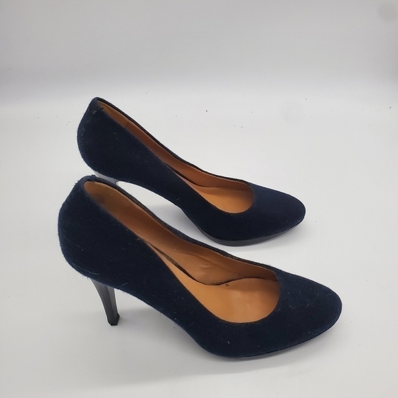 Nine West Wise Up Heels Women Size 8.5M Shoes Navy Blue - Picture 10 of 13